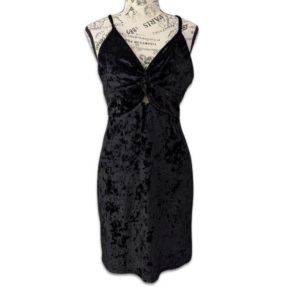 FREE PEOPLE Womens Dress Come Together Bodycon Mini Black Large L  OB842104 NEW - Picture 3 of 10
